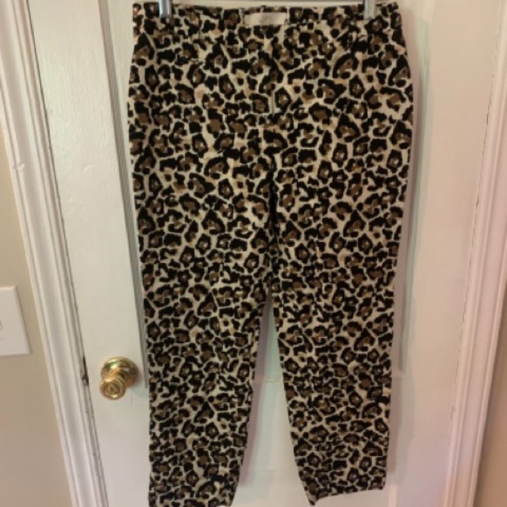 LOFT - cropped pants - Cheetah - SZ 4